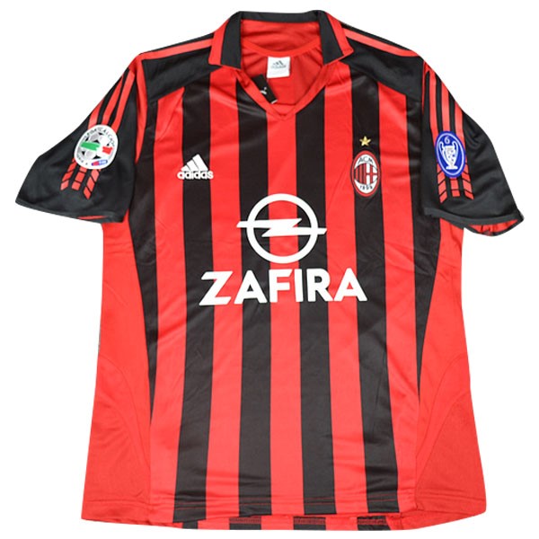 Camiseta AC Milan Replica Primera Ropa Retro 2005/06 Rojo